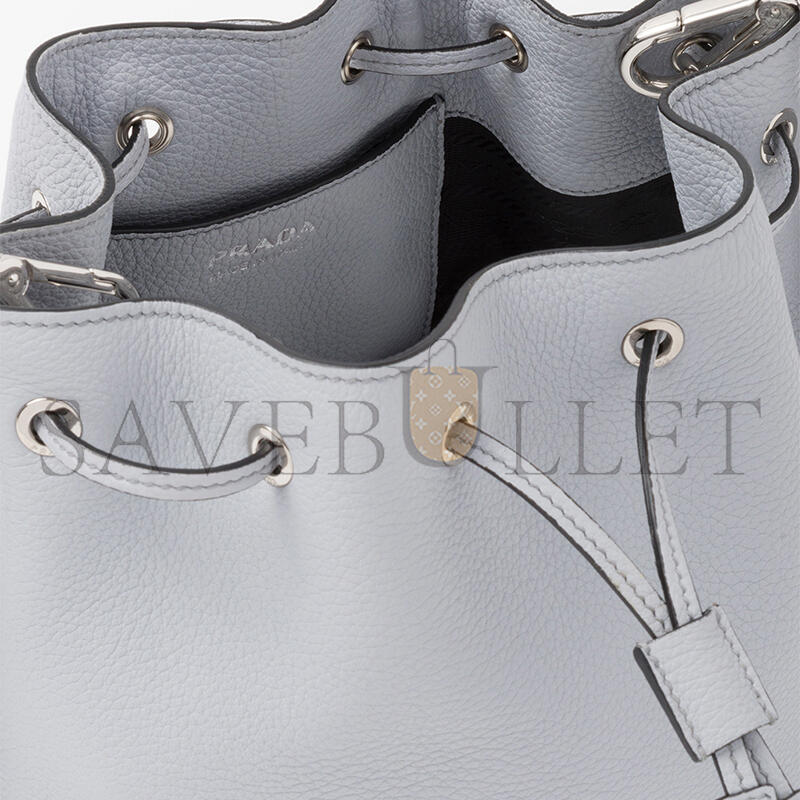 Pra*a leather bucket shoulder bag crossbody bag regular women